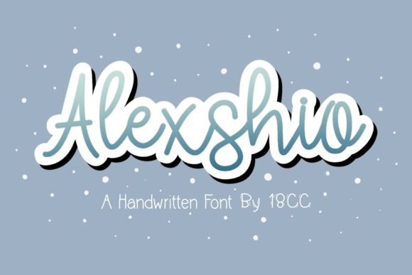 Alexshio: A Handwritten Font for Editorial Grace