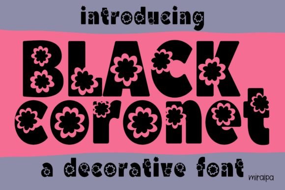 Black Coronet: A Stylish Font for Web Design