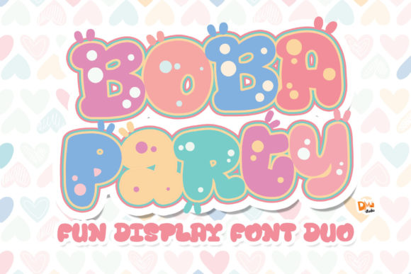 Boba Party Font: Playful Typography for Makers