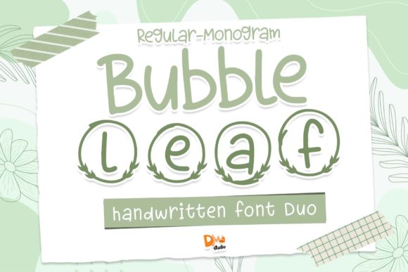 Bubble Leaf Font for Creative Campaigns