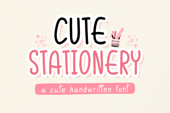 Cute Stationery Font for Business