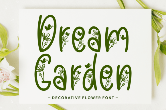 Dream Garden Font for Editorial Design