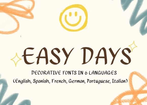 Easy Days Font for Creative Marketing