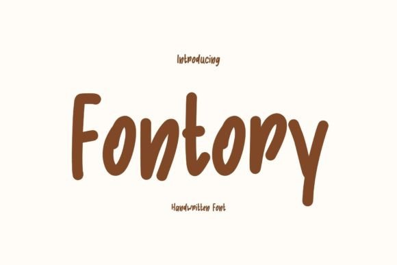 Fontory: A Handwritten Font for Creative Projects