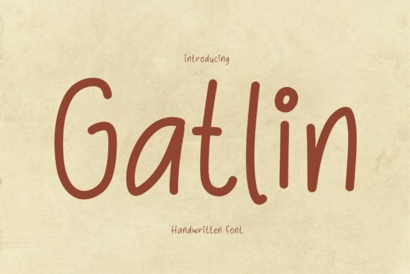 Gatlin: A Handwritten Font for Creative Web Projects