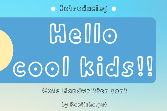 Hello Cool Kids Font