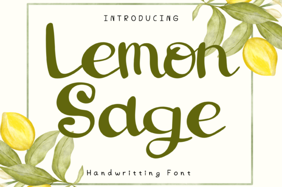 Lemon Sage: A Whimsical Font for Business Branding