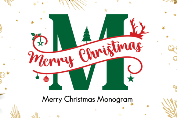 Merry Christmas Monogram Font