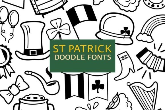 St Patrick Doodle Font for Creative Marketing