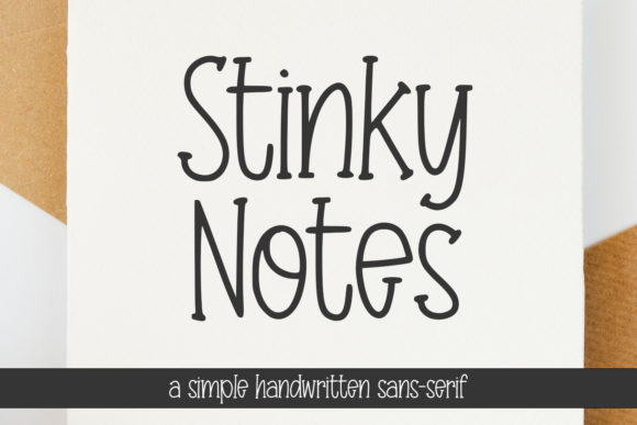 Stinky Notes: A Quirky Serif for Editorial Projects