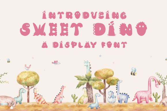 Sweet Dino: A Playful Font for Editorial Design