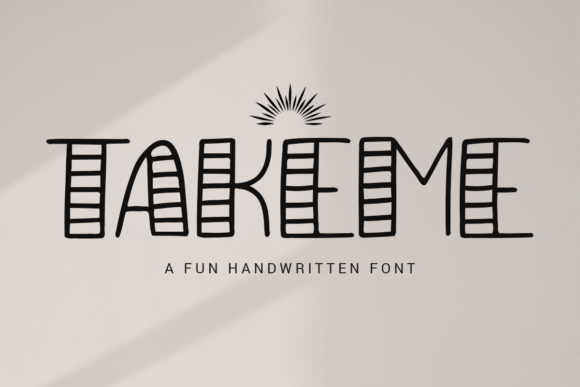 Takeme: A Fun Decorative Font for Creative Projects