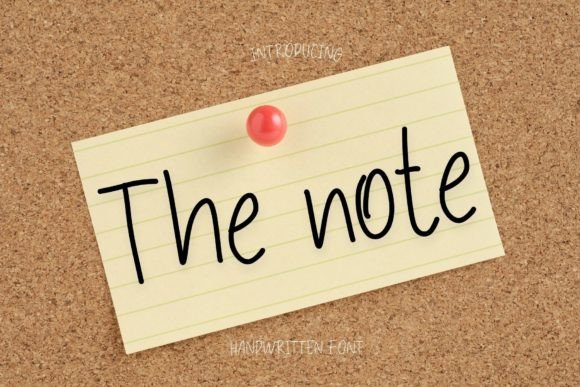 The Note: A Font That Speaks Clearly