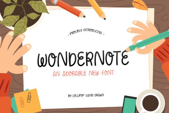 Wondernote: A Whimsical Web Font